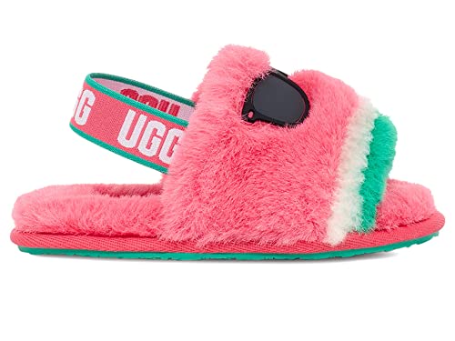 UGG Kids T Fluff Yeah Watermelon STUFFIE Slipper, 10 US Unisex Toddler