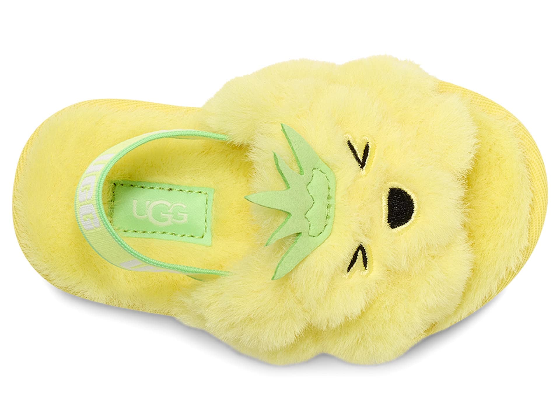 UGG Kids T Fluff Yeah Pineapple STUFFIE Slipper, 10 US Unisex Toddler