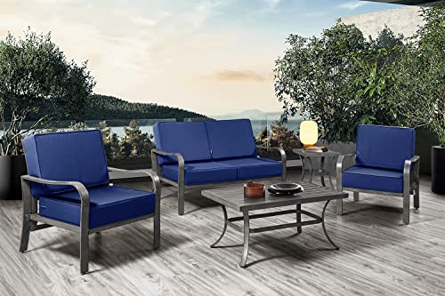 ARTPLAN Deep Seat Outdoor Cushion,Set 24"x24"x6",18x24 Thick Bench Patio Chair Cushion, for Patio Furniture Square