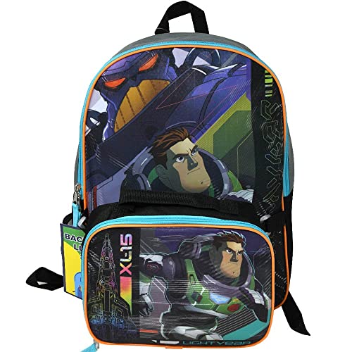 Buzz Lightyear 16 Inches Large Backpack With Lunch Bag Set