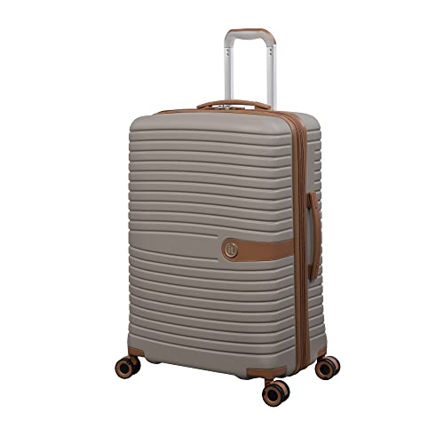 it luggage Encompass 27" Hardside Checked 8 Wheel Expandable Spinner, Beige