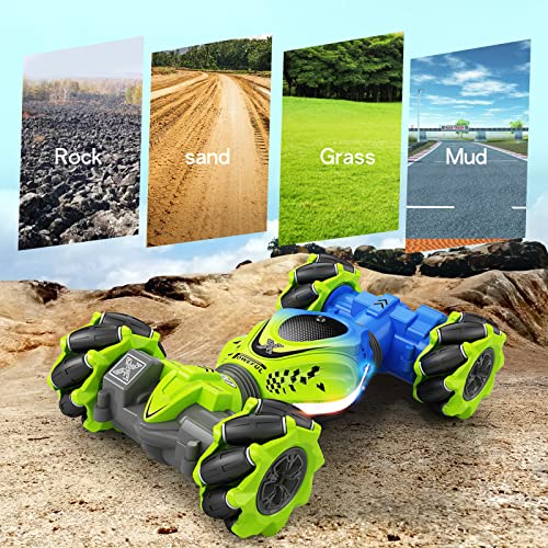 HScopter Gesture RC Cars 4WD Drift Stunt Remote Control Car Twist Offroad Craweler with Gravity Sensor Watch Light Music Kids Toys Gift Prensent for Boy Girl Birthday Chirstams Party Xmas