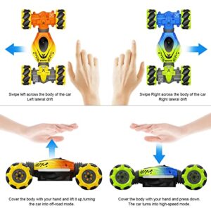 HScopter Gesture RC Cars 4WD Drift Stunt Remote Control Car Twist Offroad Craweler with Gravity Sensor Watch Light Music Kids Toys Gift Prensent for Boy Girl Birthday Chirstams Party Xmas