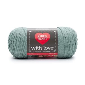 Red Heart with Love Sage Yarn - 3 Pack of 198g/7oz - Acrylic - 4 Medium (Worsted) - 370 Yards - Knitting, Crocheting & Crafts