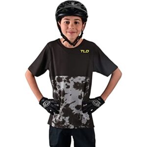 troy lee designs cycling mtb bicycle mountain bike jersey shirt for youth, skyline ss jersey (charcoal, lg)