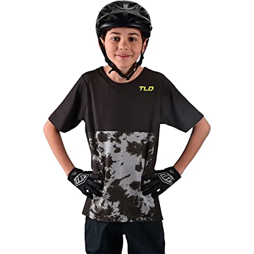 Troy Lee Designs Cycling MTB Bicycle Mountain Bike Jersey Shirt for Youth, Skyline SS Jersey (Charcoal, LG)