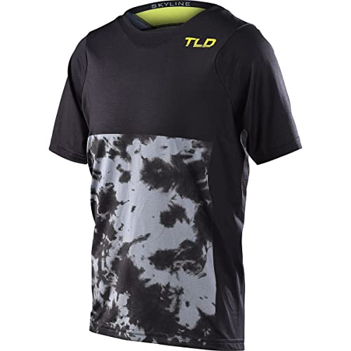 Troy Lee Designs Cycling MTB Bicycle Mountain Bike Jersey Shirt for Youth, Skyline SS Jersey (Charcoal, LG)