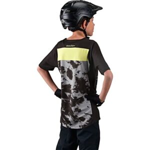 Troy Lee Designs Cycling MTB Bicycle Mountain Bike Jersey Shirt for Youth, Skyline SS Jersey (Charcoal, LG)