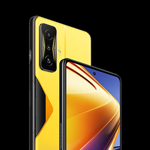 Poco F4 GT 5G + 4G LTE 128GB + 8GB Factory Unlocked 6.67" 120Hz 64Mp Triple Camera (Not Verizon Sprint Boost Cricket Metro At&T) + (w/Fast Car Charger Bundle) (Cyber Yellow)