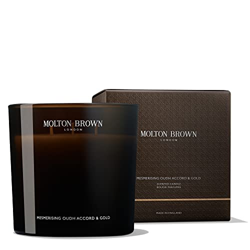 Molton Brown Mesmerising Oudh Accord & Gold Luxury Scented Candle (Triple Wick), 21.16 oz.