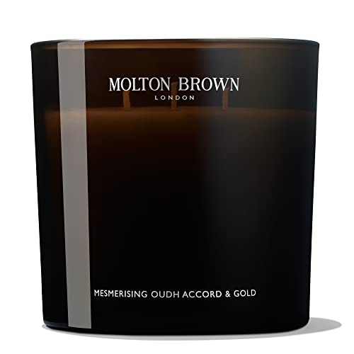 Molton Brown Mesmerising Oudh Accord & Gold Luxury Scented Candle (Triple Wick), 21.16 oz.