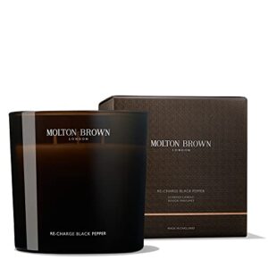 molton brown re-charge black pepper luxury scented candle (triple wick), 21.16 oz.