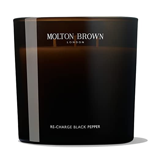 Molton Brown Re-Charge Black Pepper Luxury Scented Candle (Triple Wick), 21.16 oz.