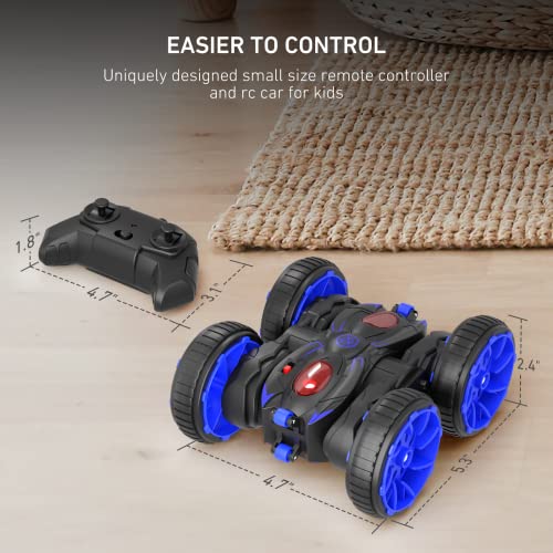 ifollower Remote Control Car,RC Cars Toy All Terrain Off Road 4WD Double Sided Running RC Crawler, 360° Rotation & Flips 2.4GHz RC Stunt Car Birthday Gift for Boys & Girls Aged 4 5 6 7 8 9 10 11 12