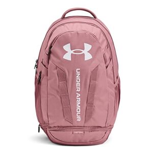 under armour unisex-adult hustle 5.0 backpack , (697) pink elixir / pink elixir / white , one size fits all