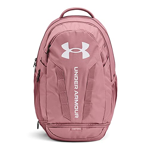 Under Armour unisex-adult Hustle 5.0 Backpack , (697) Pink Elixir / Pink Elixir / White , One Size Fits All