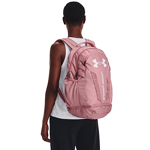 Under Armour unisex-adult Hustle 5.0 Backpack , (697) Pink Elixir / Pink Elixir / White , One Size Fits All