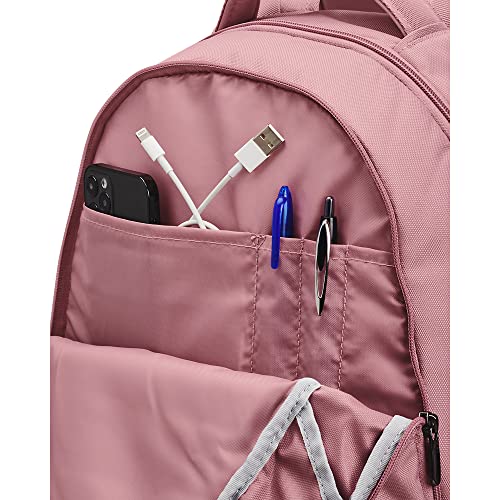 Under Armour unisex-adult Hustle 5.0 Backpack , (697) Pink Elixir / Pink Elixir / White , One Size Fits All