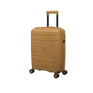 it luggage eco tough 26" hardside checked 8 wheel expandable spinner, honey gold