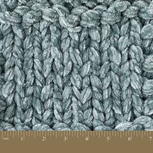 Crafted By Catherine Braided Velvet Yarn - 3 Pack, Grey, Gauge 7 Jumbo