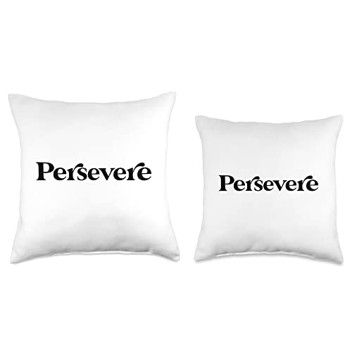 Persevere Tees NYC Persevere Throw Pillow, 16x16, Multicolor