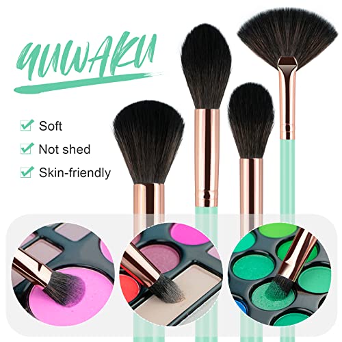 Makeup Brushes Set Professional from an Array of Eyeshadow Foundation Brushes to a Concealer Brush to Eyelash and Blusher Brushes 12 Pcs soft Make up Brush Kit, These vegan and cruelty-free brushes have soft synthetic bristles that work perfectly with any