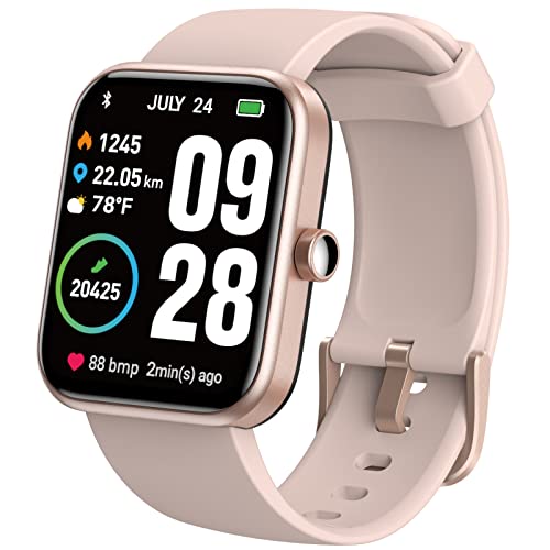 TOZO S2 44mm Smart Watch Alexa Built-in Fitness Tracker with Heart Rate and Blood Oxygen Monitor, Sleep Monitor 5ATM Waterproof HD Touchscreen for Men Women Compatible with iPhone&Android