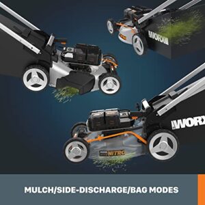 Worx Nitro 80V 21" Cordless Self-Propelled Lawn Mower with Brushless Motor & Rear Wheel Drive - WG761 (Batteries & Charger Included)