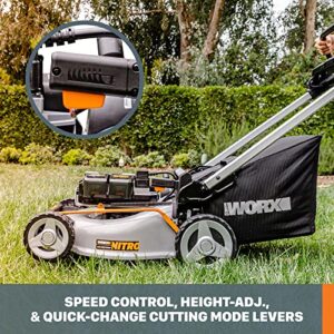 Worx Nitro 80V 21" Cordless Self-Propelled Lawn Mower with Brushless Motor & Rear Wheel Drive - WG761 (Batteries & Charger Included)