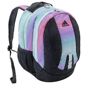 adidas unisex journal backpack, gradient rose tone pink/black/halo mint green, one size