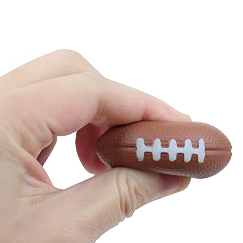 GIFTEXPRESS 30-Pack Mini Foam Football, Mini Stress Ball, Foam Sports Ball for Big Game Party, Football Party Decoration, Football Stress Reliever