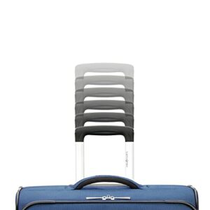 Samsonite Aspire DLX Softside Expandable Luggage with Spinner Wheels, Checked-Medium 25-Inch, Blue Depth