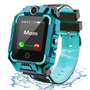 livego 4g kids smart watch for boys girls, liftable waterproof safe smartwatch phone with 360° rotatable gps tracker calling sos camera wifi for kids children students ages 3-12 birthday gifts