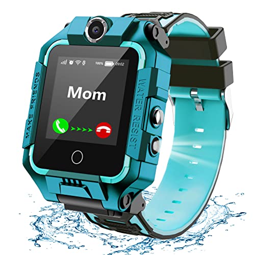 LiveGo 4G Kids Smart Watch for Boys Girls, Liftable Waterproof Safe Smartwatch Phone with 360° Rotatable GPS Tracker Calling SOS Camera WiFi for Kids Children Students Ages 3-12 Birthday Gifts