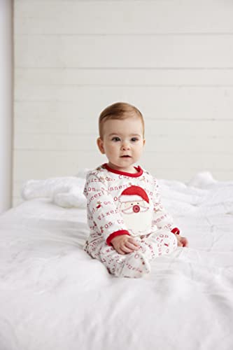 Mud Pie Baby Girl's Reindeer and Santa Sleeper, 0-3 Months