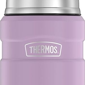 THERMOS Stainless King Vacuum-Insulated Food Jar with Spoon, 16 Ounce, Matte Lavender