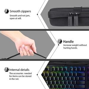 co2CREA Hard Travel Case Replacement for Razer Huntsman Tournament Edition TKL Tenkeyless Gaming Keyboard