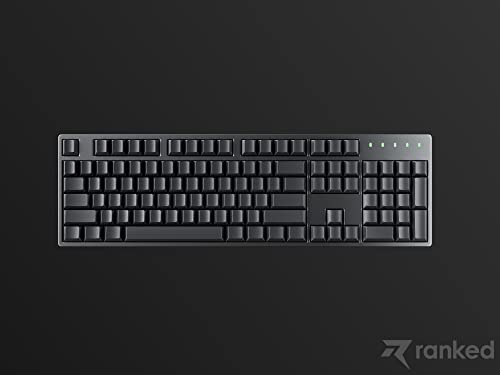 Ranked Blank Premium Keycap Set | 1.4 mm Thick PBT | Cherry Profile for Mechanical Keyboard (Black, 139 Keys)