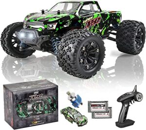 tenssenx 1:18 scale all terrain rc cars, 40km/h high speed 4wd remote control car with 2 rechargeable batteries, 4x4 off road monster rc truck, 2.4ghz electric vehicle toys gifts for kids and adults