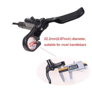 BUCKLOS Shimano MT200 MTB Hydraulic Disc Brakes Set, Left Front 800mm Right Rear 1550mm Mountain Bike Hydraulic Brake Aluminum Alloy Levers(BL) with Calipers (BR) Fit E-Bikes(Pre-Bled)