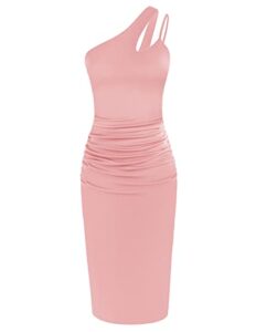 grace karin wedding guest dresses for women summer sleeveless bodycon cocktail dress pink l