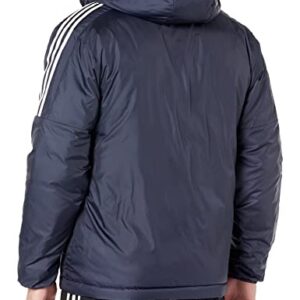 adidas Men's Essentials Insulated Hooded Jacket, Ink, Large