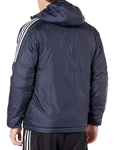 adidas Men's Essentials Insulated Hooded Jacket, Ink, Large