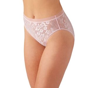 Wacoal Women's Awareness Hi-Cut Brief Panty, Pale Pink, Large