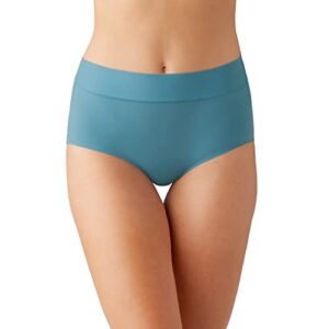 wacoal women's at ease brief panty, provincial blue, x-large