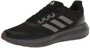 adidas men's runfalcon 3.0 running shoe, black/grey/carbon, 9.5