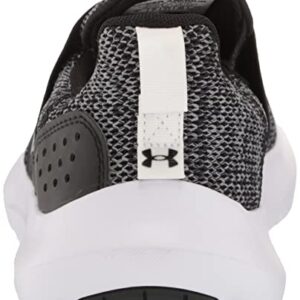 Under Armour Men's Surge 3 Slip On Running Shoe, (001) Black/Black/White, 11