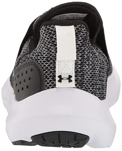 Under Armour Men's Surge 3 Slip On Running Shoe, (001) Black/Black/White, 11