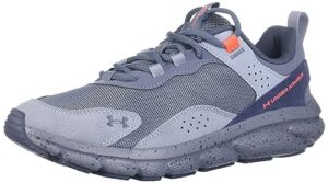 under armour men's charged verssert speckle running shoe, (102) gravel/downpour gray/after burn, 10.5