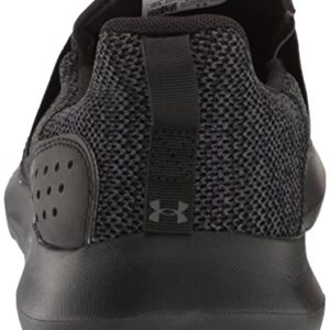 Under Armour Men's Surge 3 Slip On Running Shoe, (002) Black/Black/Black, 12